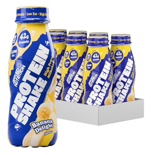 Boisson hyperprotéinée banane sans grumeaux : pack nutrition 8 x 500 ml