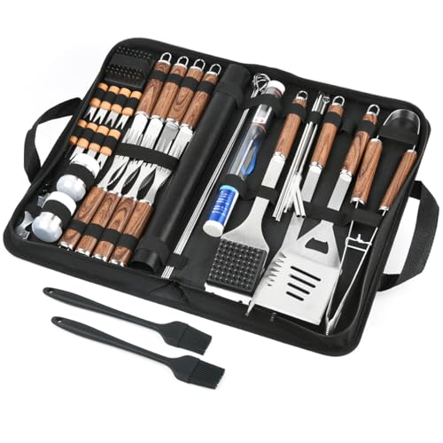 BOPEUY 38pcs Set Barbecue, Acciaio Inox Attrezzi Barbecue...