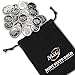(25) One Gram .999 Pure Silver Rounds with Random Designs in a Jewelry Pouch