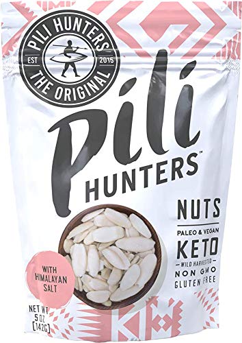 pili pili sauce - The Original Wild Sprouted Pili Nuts by Pili Hunters - Keto Snacks for Low Carb Energy with Pink Himalayan Salt, Gluten Free & No Sugar Added Superfood (5oz)