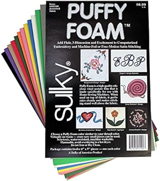 puff foam for embroidery