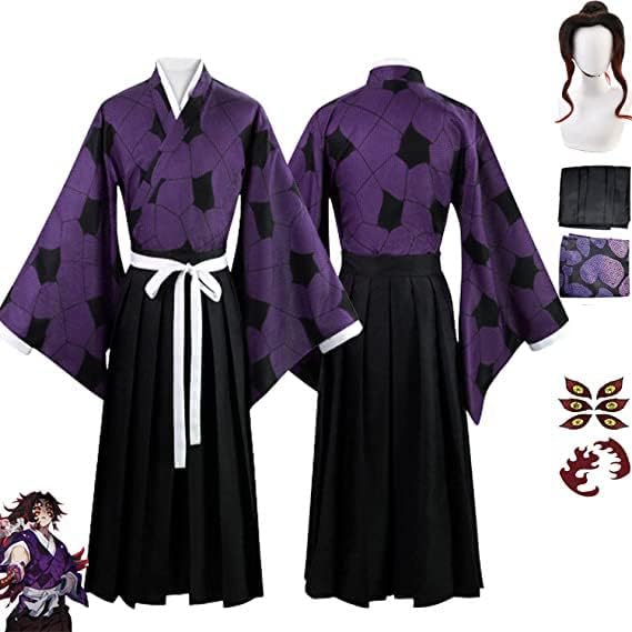 RUIZE Costume cosplay Demon-Slayer, Abito in maschera a tema anime di