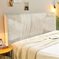 Samt Kopfteilbezug 200cm Beige | Staubdichte Abdeckung Für Bettkopfteile