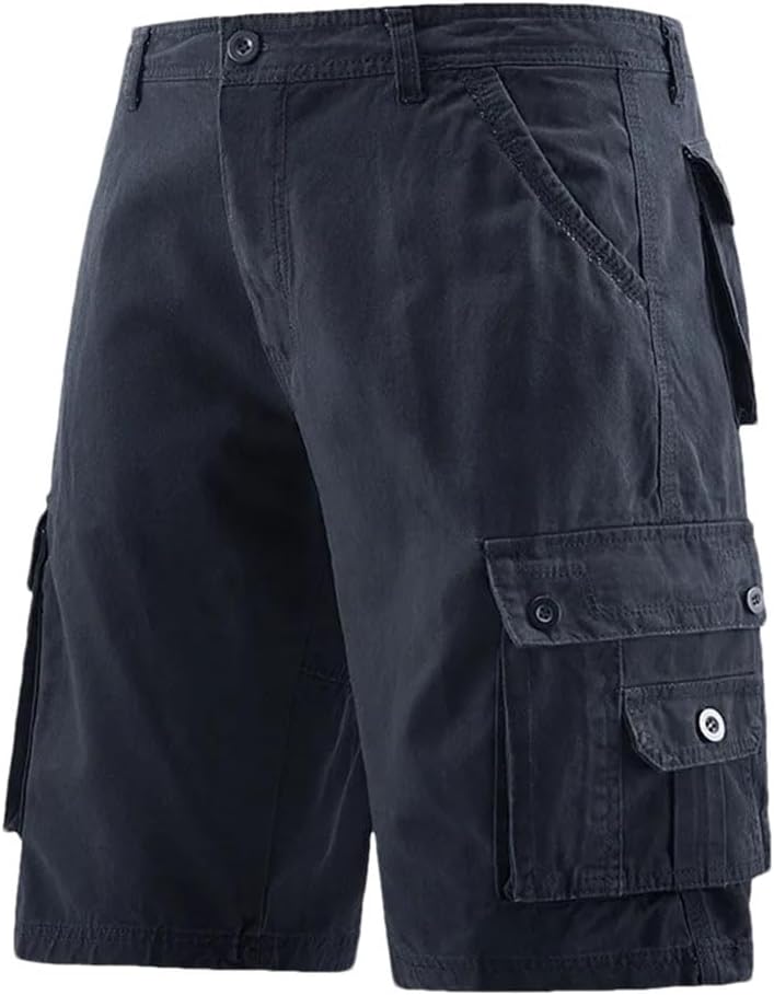 Men's Summer Workwear Casual Versatile Shorts with Multiple Pockets Loose and Comfortable Workwear Shorts
