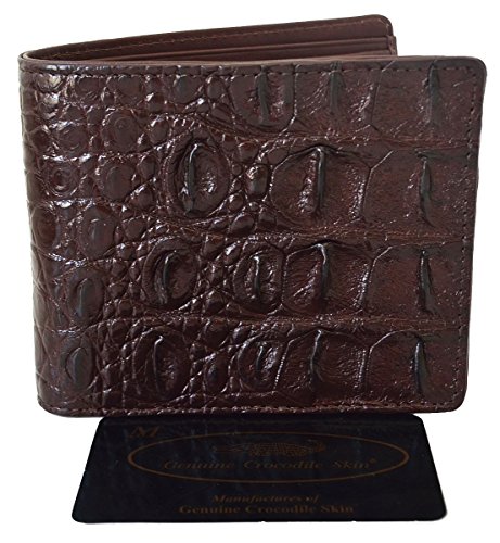 Men's Bifold Backbone Leather Dark Brown Wallet3