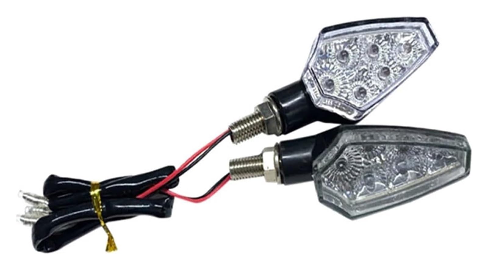 QWQNMC Indicatore Direzione Moto 12V Moto Freccia Continua Indicatore di Direzione Lampada Luci Avvertimento Svolta