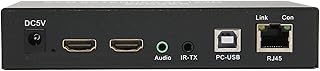 CCYLEZ 4K HD Multimedia Interface Extender, Plug and Play, KVM Single Network Extender for Keyboard and Mouse, for PS3 4, Computer Host(black)