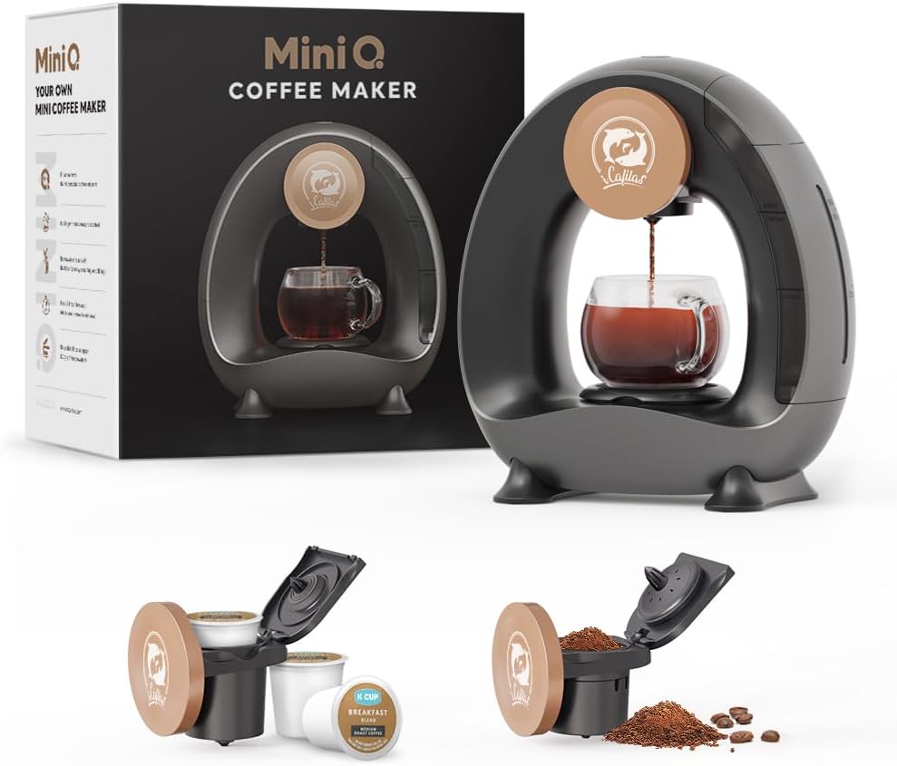 BENFUCHEN Single Serve Coffee Maker for K Cup and Ground Coffee
