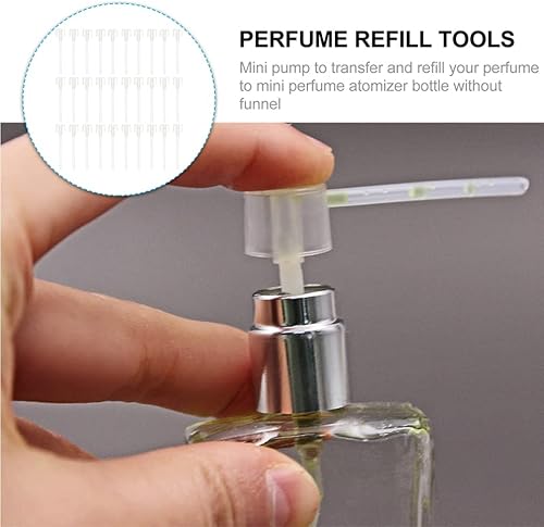 Miniatura 4 de EXCEART Mini botellas de aerosol, 60 unidades, dispensador de perfume, bomba de transferencia, dispensador de cosméticos para viajes, botella de