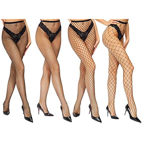 Lidogirl High Waist Tights Fishnet Stockings Hosiery Pantyhose Cover