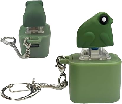 Clicker Fidget Sound Light, Frog Design, Keychain, Sensory Game, Ornament | Keyboard Fidget Keychain for Adult, Child, Youth, Tote Bag, Backpack, Travel, Workplace, School, Sensory Game, Classroom