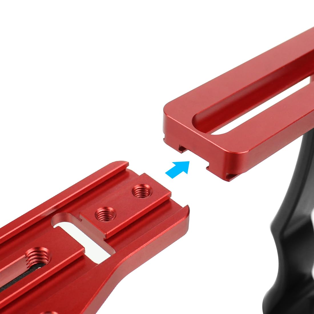 Uchwyt taca stabilizator Rig z wyzwalaczem migawki nurkowanie regulowany podwójny kompatybilny z GoPro Canon Nikon Sony podwodny wspornik obudowy
