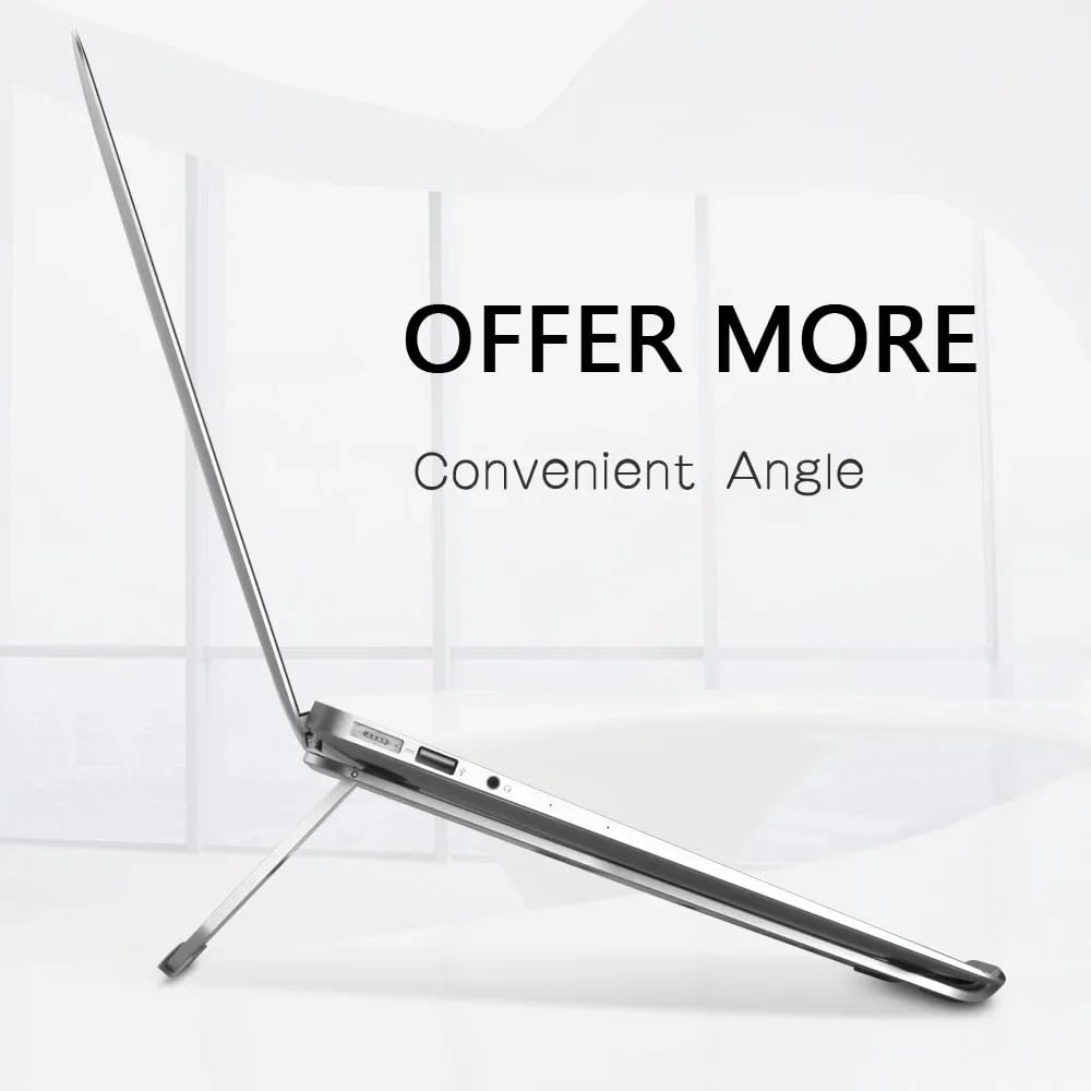 Supporto per Laptop Supporto for Laptop in Lega di Alluminio, Supporto for Laptop con dissipazione del Calore da Tavolo Rialzo per Laptop