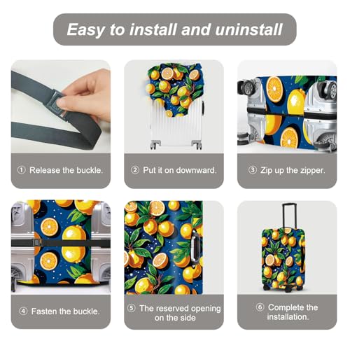 Image of Luggage Cover, Washable Suitcase Cover, Suitcase Protector Anti-scratch Bag cover Fits 18-32 Inch Luggage (36, XL(32 inch-34 inch Suitcase))