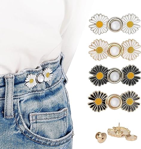 Detachable Buttons for Jeans,2 Sets Adjustable Waist Buckle Extender ...