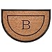 Calloway Mills The General Half-Circle Monogram Doormat, Letter (B, 24 X 36)
