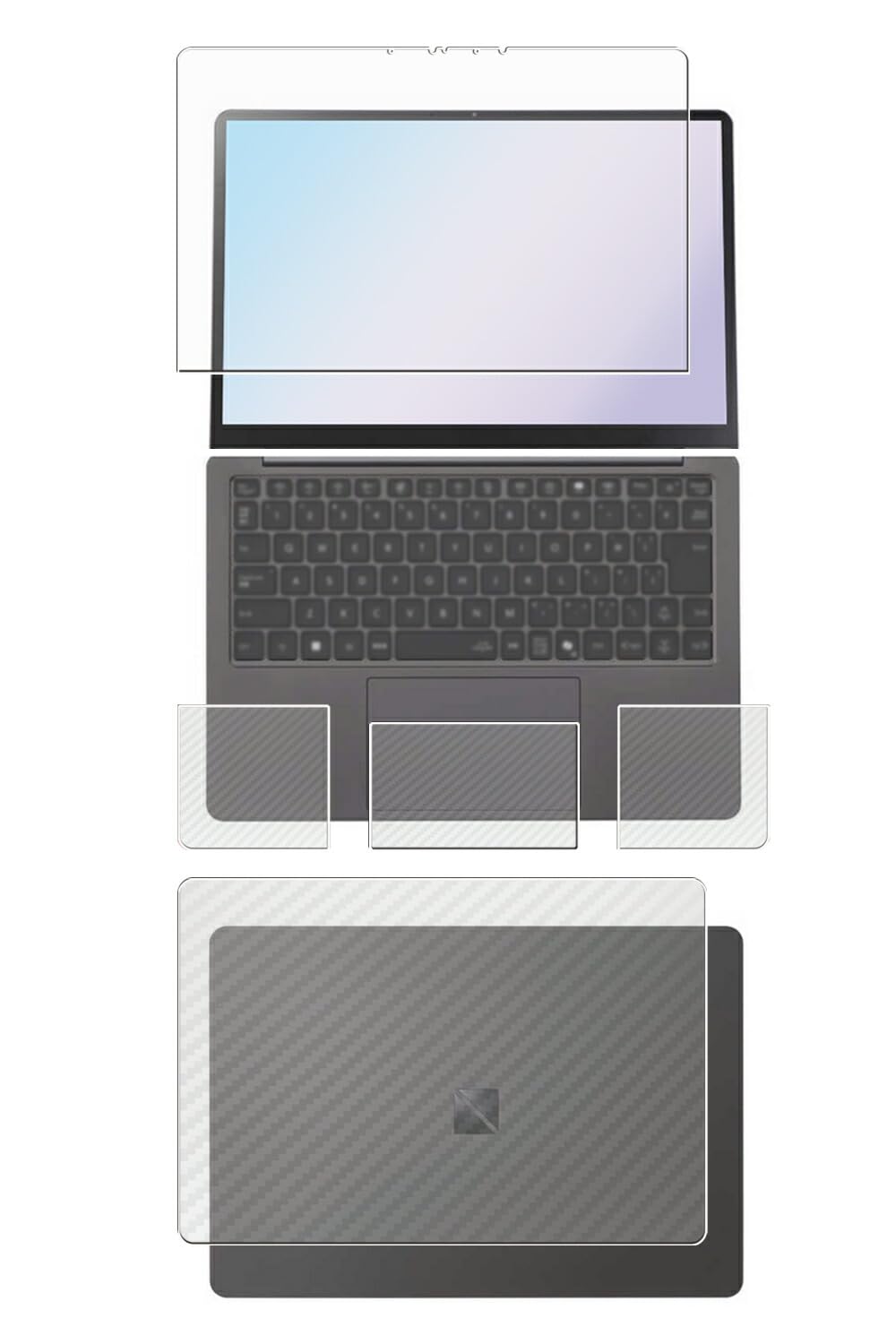 Amazon | [4点セット(画面+天板+パームレスト+タッチパッド)] ClearView NEC LAVIE SOL/LAVIE ...