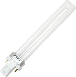 Sylvania DULUX 13W Single Compact Fluorescent Lamp, GX23 2-Pin Base, 2700K Soft White, 1 Pack