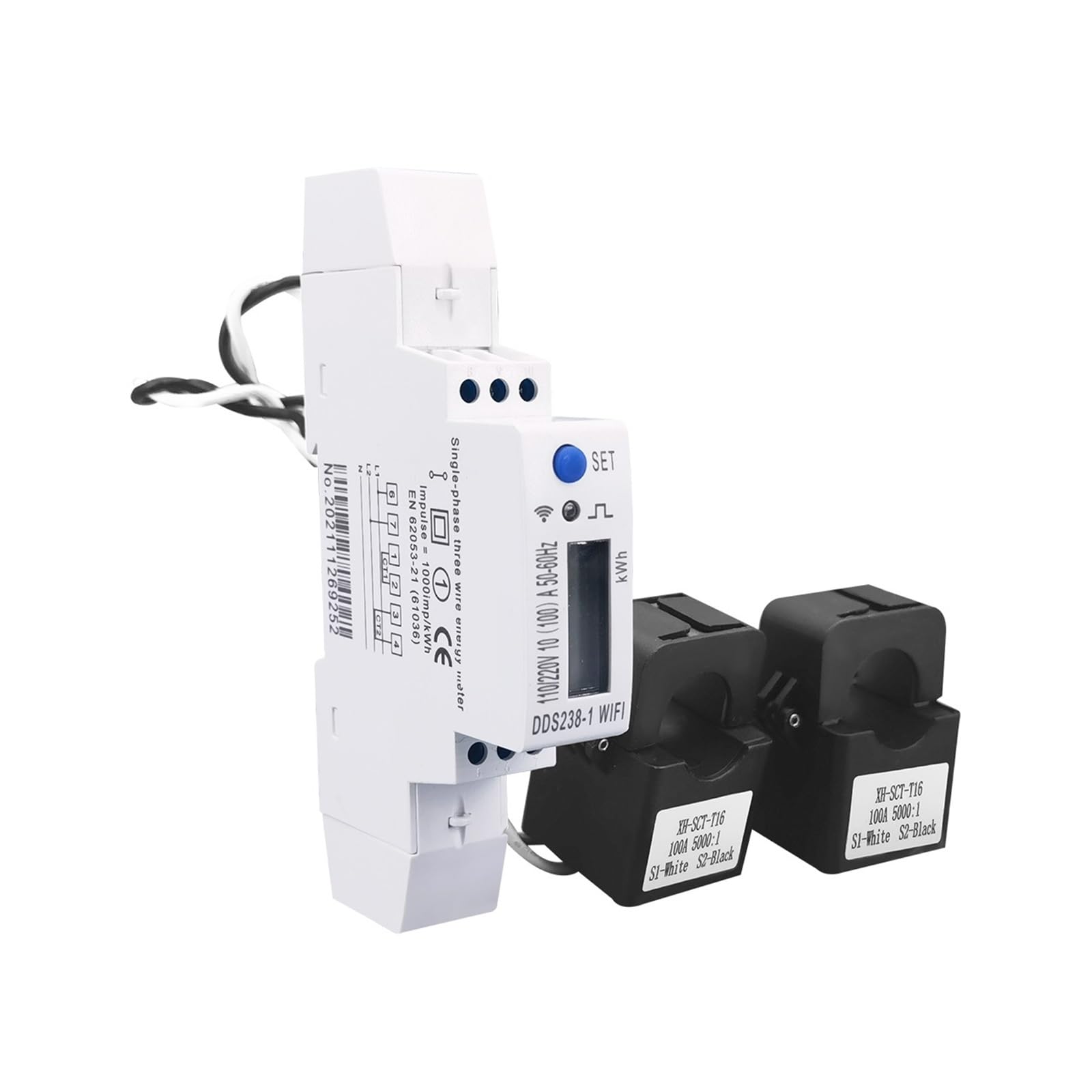Compteur d'énergie WiFi Tuya moniteur de consommation intelligent DELURA 18mm