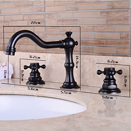 Mitigeurs de lavabo à double levier pour régler la température facilement - 4