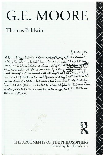 G.E. Moore - Baldwin (Arguments of the Philosop... 0415009642 Book Cover