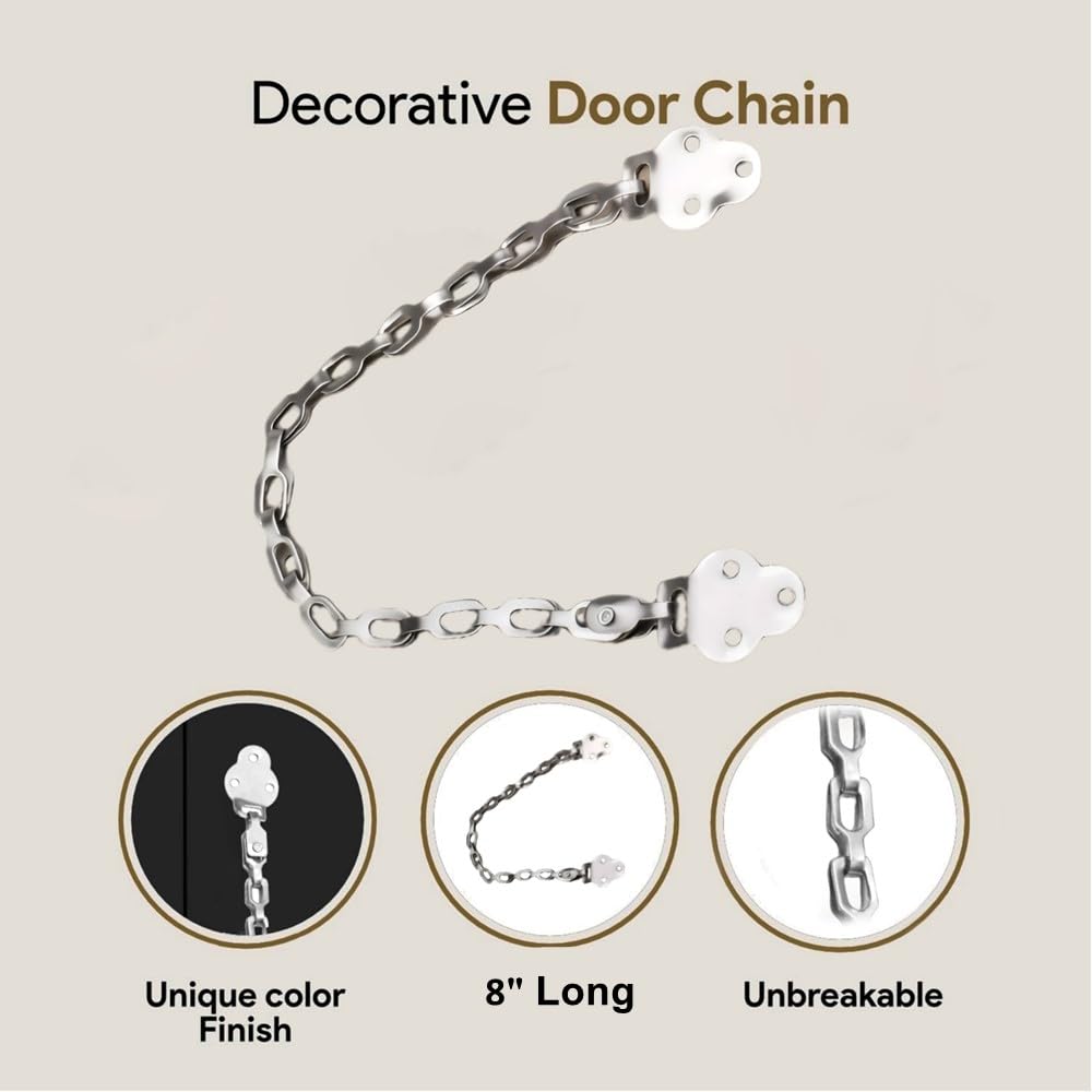 RAB Table Chain Stainless Steel for Table, Doors, Window, Cupbord (Code:- TBL Chain Light, Size- 8 inch, Finish- Silver, Pack of 2 PCS) — Amazon image 6