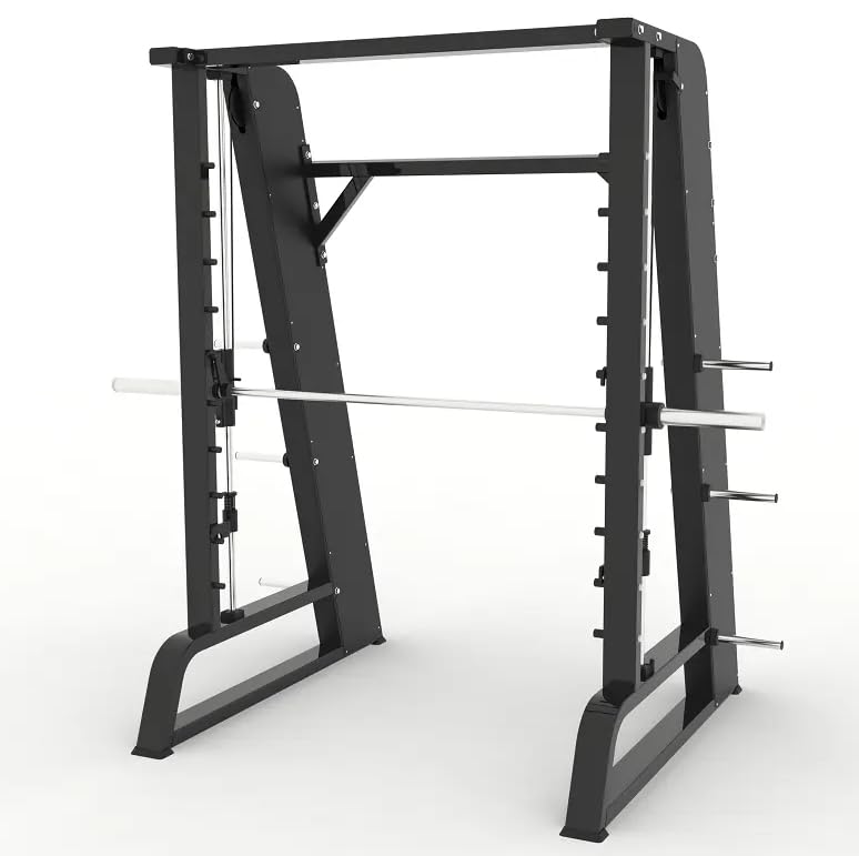 Image of Strength Smith Machine Squat Rack Pull Up Bar Upper Body Strength Training Leg Developer Commercial Home Gym Strength Training