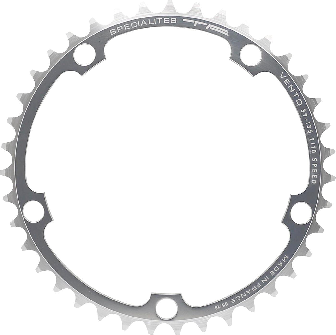 TA Campag 135 BCD Chainrings - 39T Inner Silver