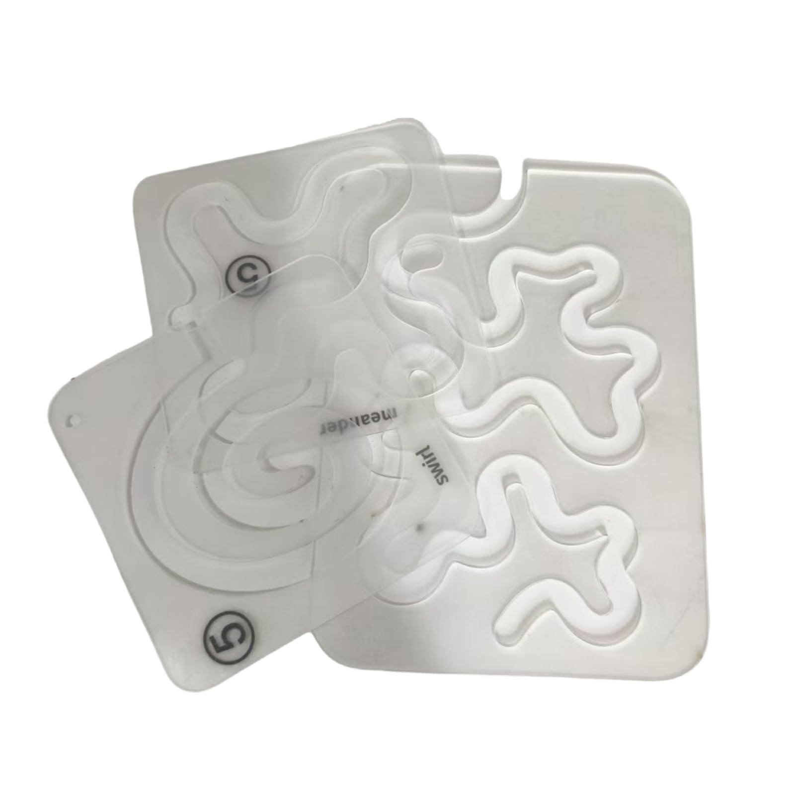 Montesy 1 Set Quilting Template Acrylic Quilting Ruler Template Quilting Stencil Clear Sewing Ruler for Patchwork Sewing Machine