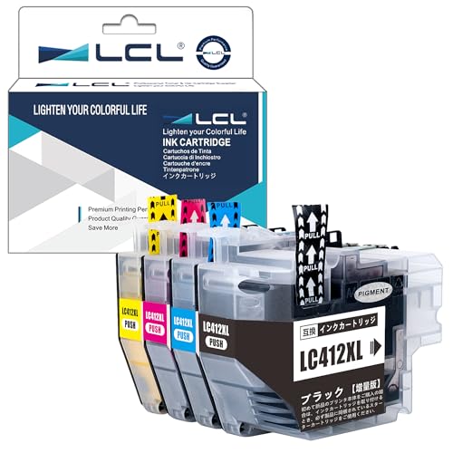 Brother LC412XL-4PK ４色＋ブラック　インクカートリッジ LC412XLBK (ブラック) インクカートリッジ 純正 | ブラザー | トナー