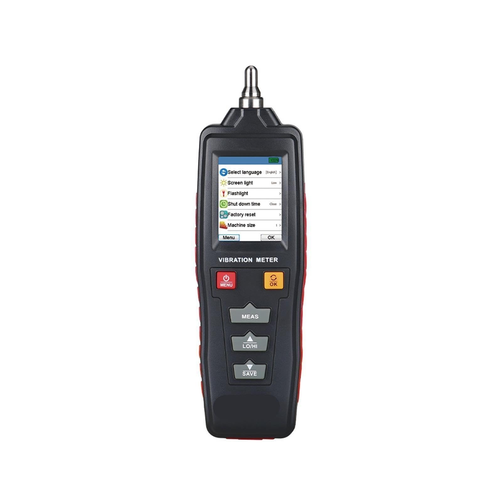 Medidores de Vibración, Wt63c Analizador de vibraciones Lcd en color Medidor digital Rotación Aceleración Velocidad Desplazamiento