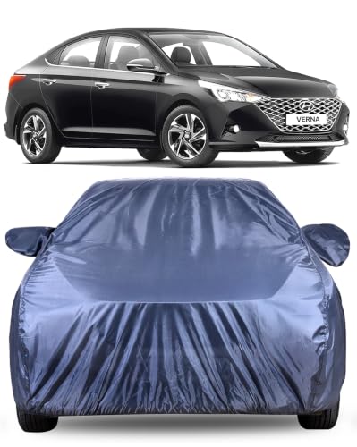 Image of Autofact Premium Car Cover for Verna 2017-2022 | All Weather Water-Resistant Full Body Car Cover | Light-Weight Triple-Stitched Outdoor Shield with UV Protection, Dustproof & Heat-Resistant