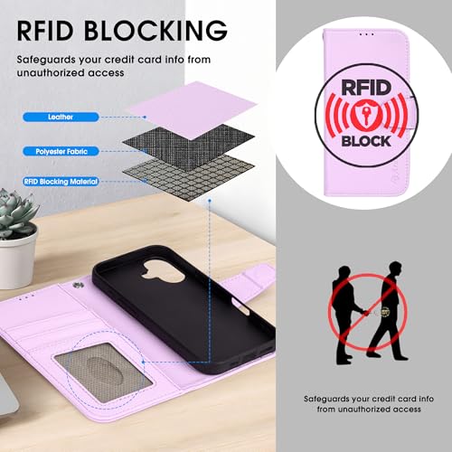 Funda para iPhone 2024 de 6.1" que soluciona la falta de espacio con billetero 4