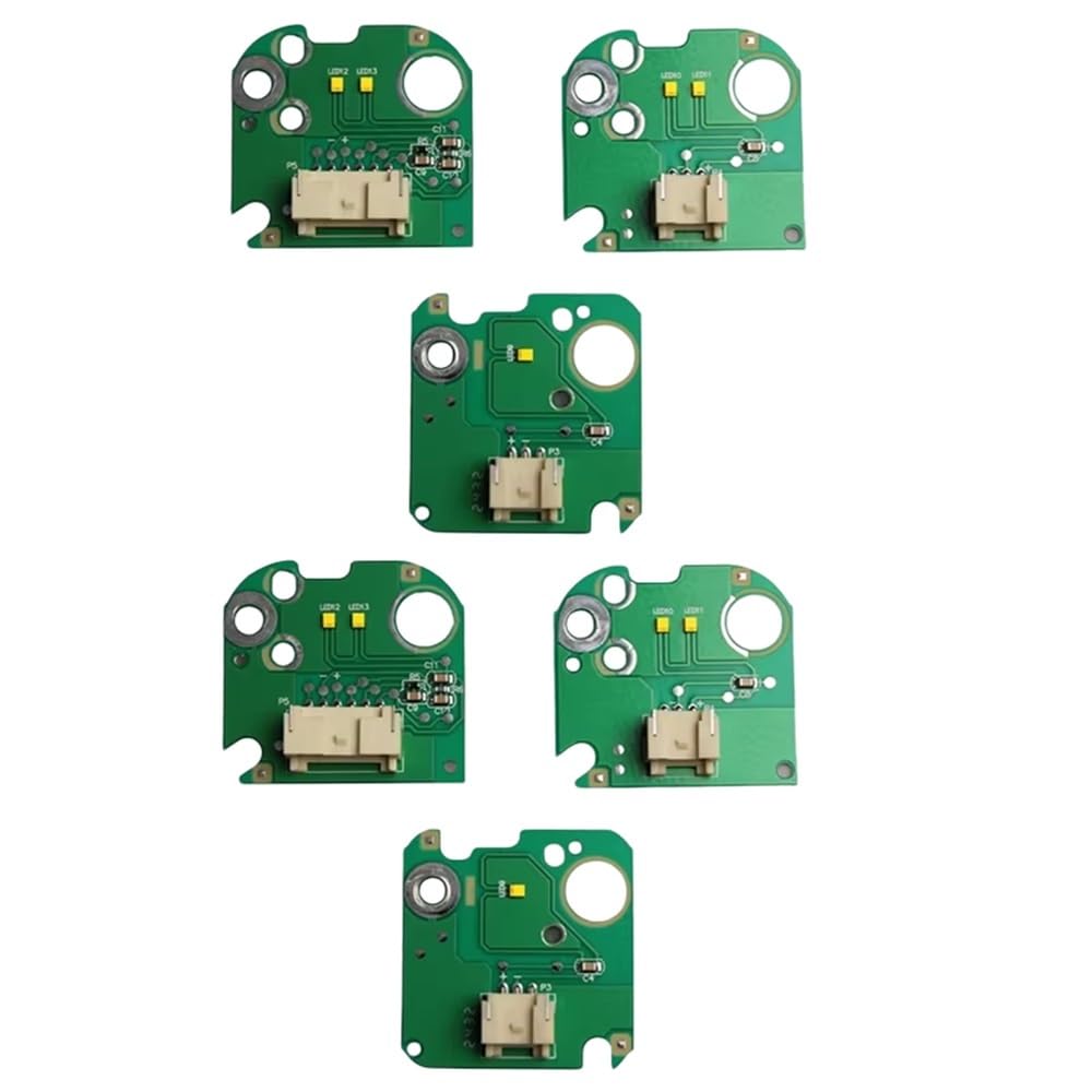 Jiiyp One Color Lighting Driver 6Pcs Car Headlight Led Chip Drl Boards For F30 F31 F35 Lci 2014-2019 63117419615 63117419618