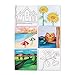 S & S Worldwide Paint-Your-Own Designer Canvas Set II, 2 each of 6 Pre-Printed Designs, Great For Kids & Adults, DIY Ready To Paint, 6-1/2