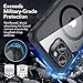 ESR for iPhone 15 Case, Compatible with MagSafe, Full-Body Military-Grade Drop Proof Case with Built-in 9H+ Tempered Glass Screen Protector, Armor Series, Clear Black