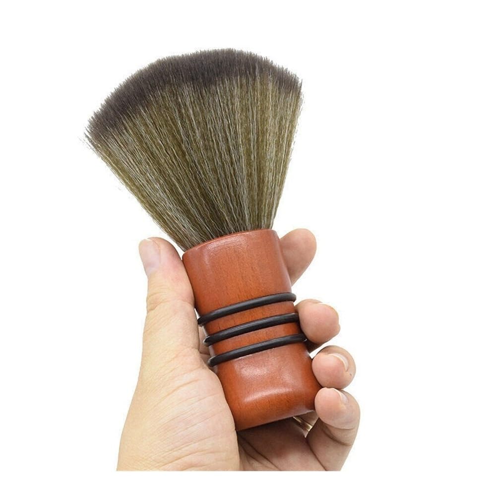 Spazzola professionale morbida per spolverare collo viso e barbiere, spazzola per taglio e pulizia dei capelli (10 pezzi)