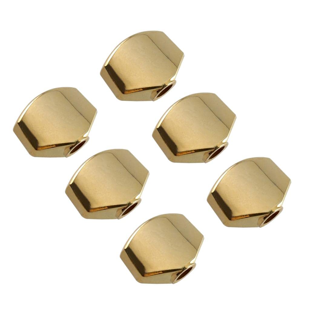 Generic 6 Pieces Guitar Tuning Peg Button Tuner Machine Heads Zinc Alloy Golden Cap Amazon.in