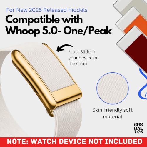 Image of Hydra Soft Wrist Strap for Whoop 5.0 One /Peak /Life MG Band Strap - Durable, Adjustable Fitness Tracker Strap | Breathable, Comfortable Bands for Workout, Sleep, and Health Monitoring (Device Not Included)