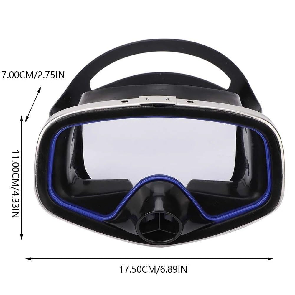 Maski do nurkowania Maska do nurkowania, okulary do pływania, maska ​​do nurkowania z filtrem przeciwmgielnym, okulary do nurkowania z rurką, sprzęt do nurkowania z maską okulary do nurkowania(35 Blac