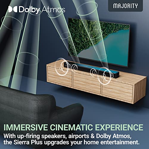 Majority Sierra 2.0.2 Dolby Atmos Soundbar | 280W | Surround sound met opwaarts gerichte luidsprekers | Multiconnector inclusief HDMI Arc - Image 4