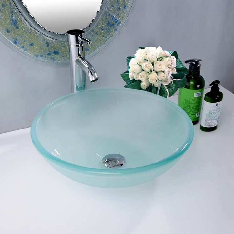 Lavabo de cristal templado para cuarto de baño