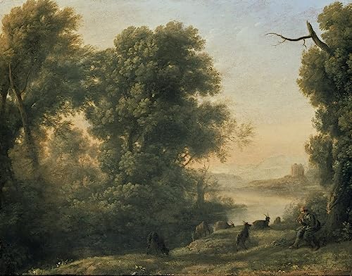 Toile Paysage de rivière Claude Lorrain pour illuminer votre décoration de bureau