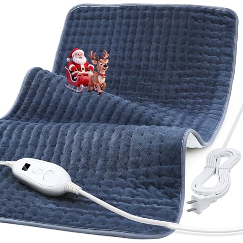 Heating Pad for Back Pain Relief, 17" X 33" XXX-Large Heating Pads for Cramps,Electric Heating Pad Xl with 6 Fast Heating Settings,Moist Dry Heat Options,Auto-Off,Machine Washable