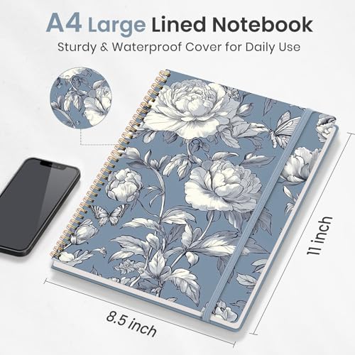 Carnet de notes ligné pour le travail Taja, cahier A4 esthétique pour bureau