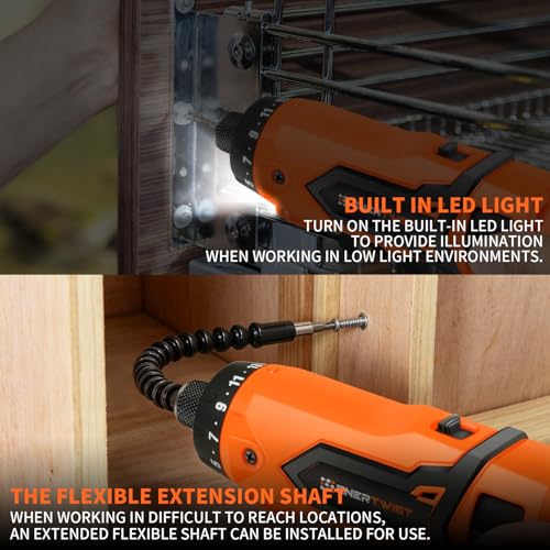 ENERTWIST 8V Cordless Screwdriver