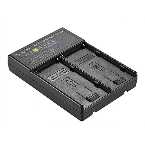 TOPTOO NP-F auf V-Mount Batterie Konverter Adapterplatte mit Dual Slot für NP-F550 NP-F750 NP-F970 Serie