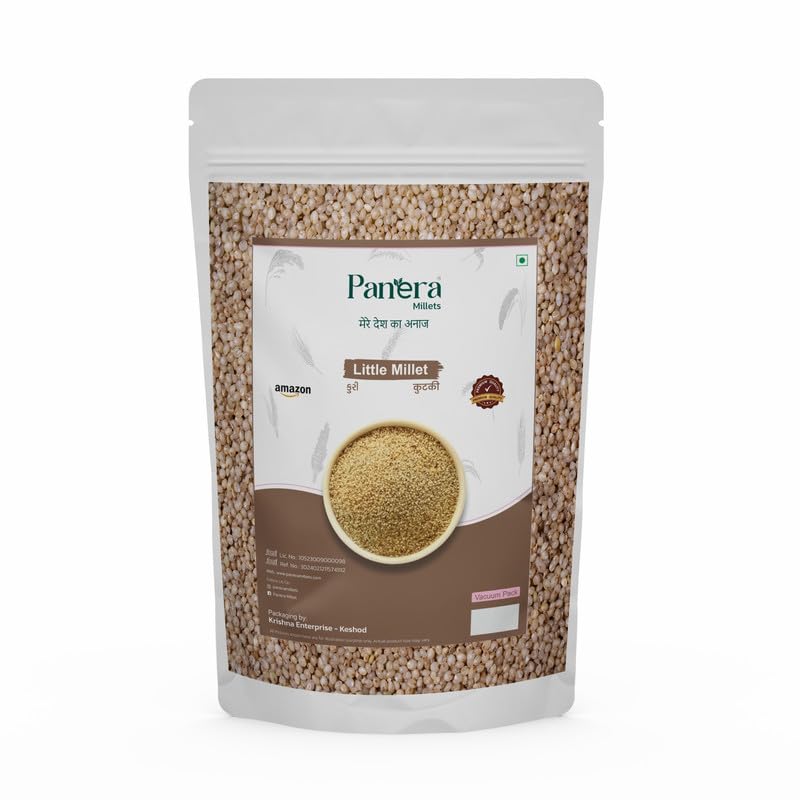 Little Millet | Natural Grains| Kutki, Sava, Garjro, Same|Wholegrain Unpolished Millets|Natural Farm Produce, High Fiber, Healthy Food| High Protein & 100% More Fiber than Rice| Gluten free- 500g