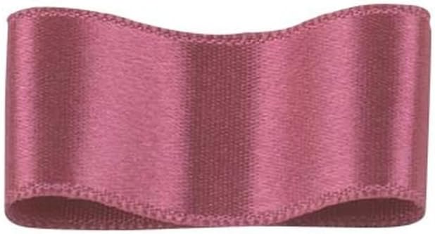 RibbonBon シルクダブルサテンリボン #004 パールバイオレットレッド 18mm幅 巻(30m) 9サイズ50色展開