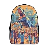 CTAMM Geschichtsmuseum Kinderrucksack,große Kapazität,Schultasche,Kindertasche,Teenager Dinosaurier Rucksack 16inch